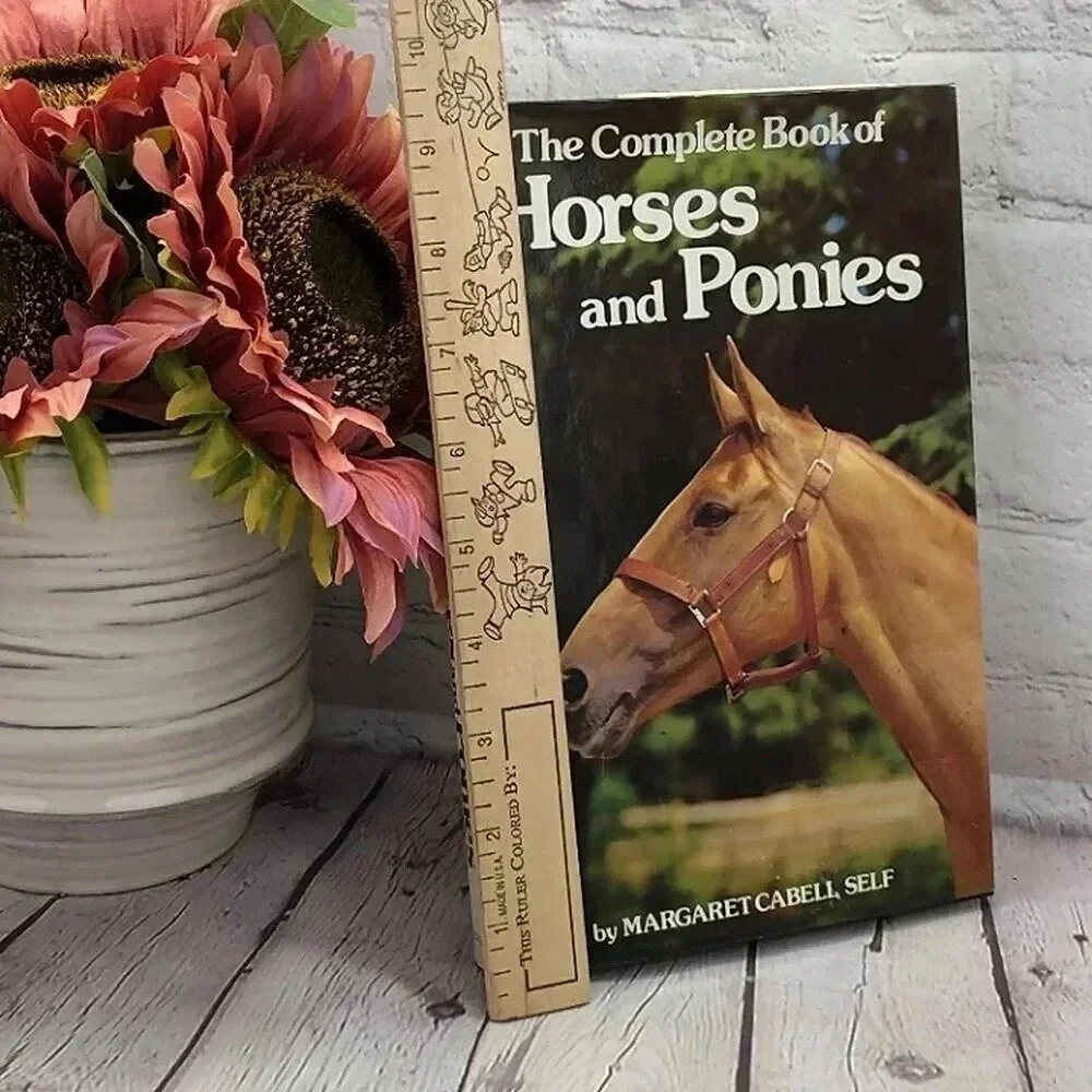 Vintage 1963 THE COMPLETE BOOK OF HORSES AND PONIES countryside